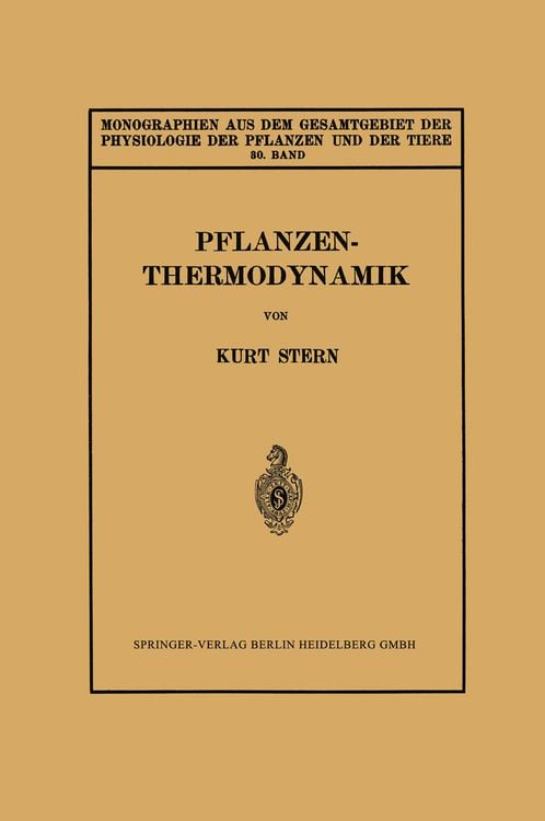 Produktbild: Pflanzenthermodynamik