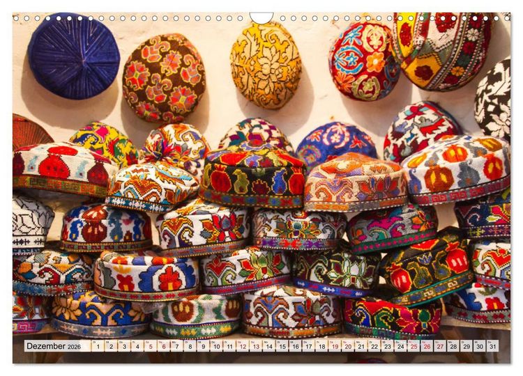 Produktbild: Usbekistan Mythos Seidenstra&szlig;e hautnah (Wandkalender 2026 DIN A3 quer), CALVENDO Monatskalender