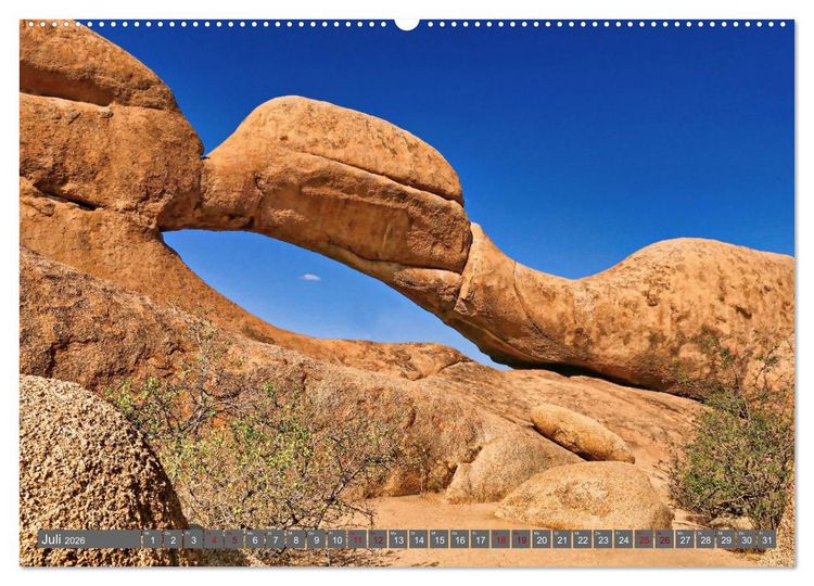 Produktbild: Namibia &ndash; Faszination Damaraland und Spitzkoppe (Wandkalender 2026 DIN A2 quer), CALVENDO Monatskalender