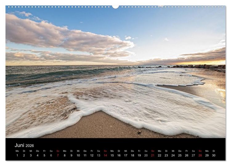 Produktbild: Ostsee erleben (hochwertiger Premium Wandkalender 2026 DIN A2 quer), Kunstdruck in Hochglanz