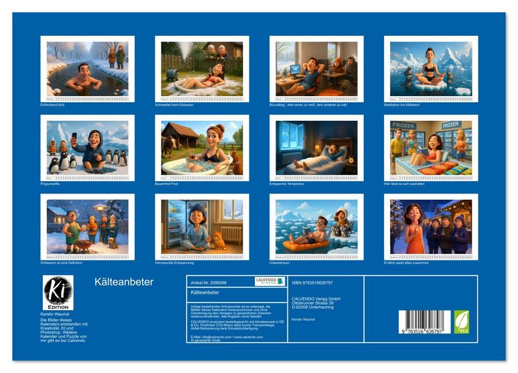 Produktbild: K&auml;lteanbeter (Wandkalender 2026 DIN A3 quer), CALVENDO Monatskalender