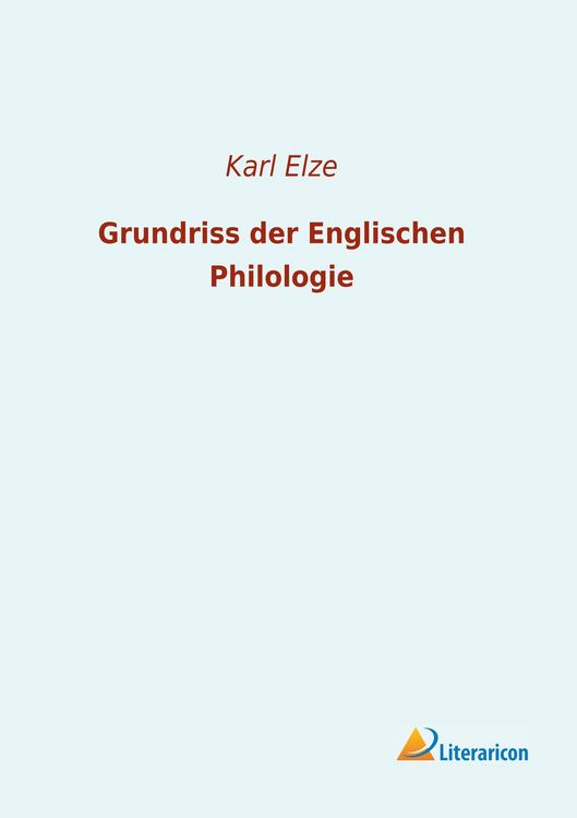 Produktbild: Grundriss der Englischen Philologie