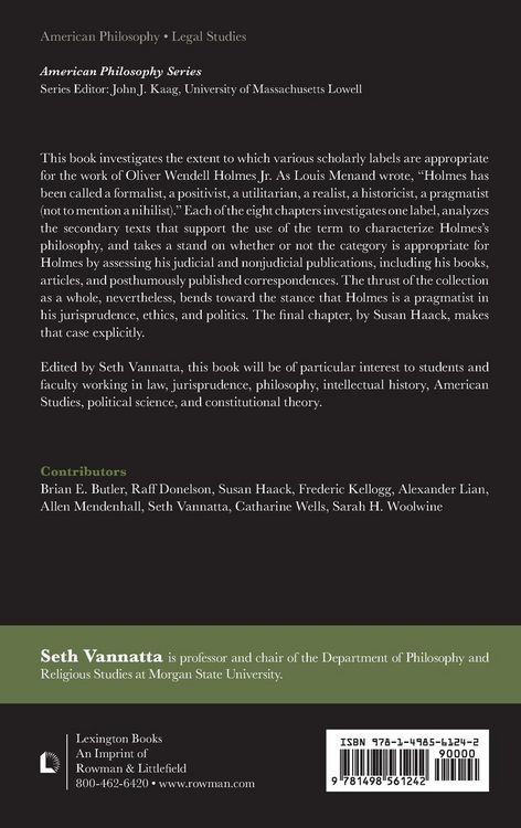 Produktbild: Pragmatism and Prejudice of Oliver Wendell Holmes Jr.
