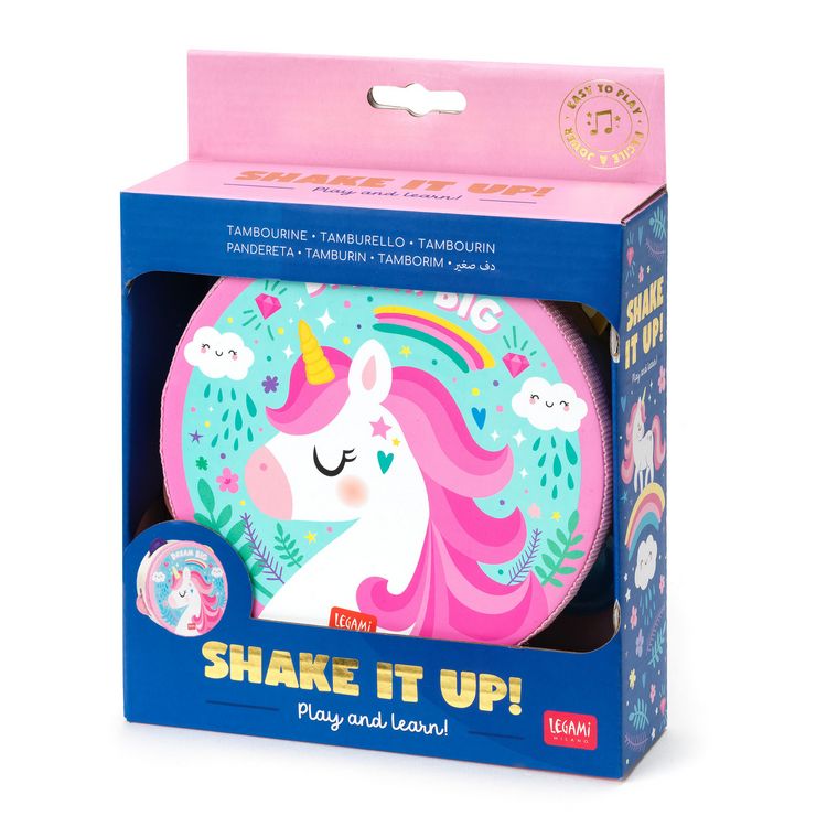 Produktbild: Legami Tamburin - SHAKE IT UP! - Einhorn