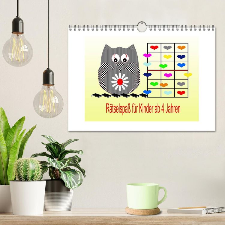 Produktbild: R&auml;tselspa&szlig; f&uuml;r Kinder ab 4 Jahren (Wandkalender 2026 DIN A4 quer), CALVENDO Monatskalender