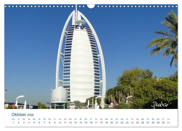 Produktbild: Vereinigte Arabische Emirate (Wandkalender 2026 DIN A3 quer), CALVENDO Monatskalender