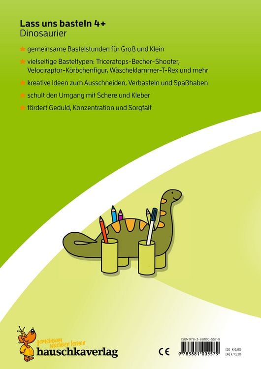 Produktbild: Lass uns basteln &ndash; Bastelbuch ab 4 Jahre &ndash; Dinosaurier