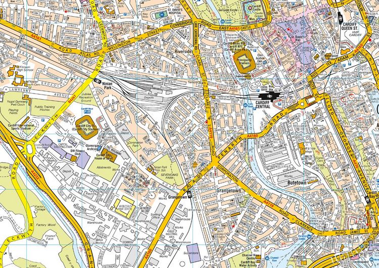 Produktbild: Cardiff A-Z Pocket Street Map