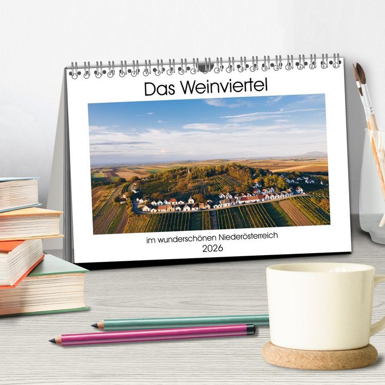 Produktbild: Das Weinviertel im wundersch&ouml;nen Nieder&ouml;sterreich. (Tischkalender 2026 DIN A5 quer), CALVENDO Monatskalender