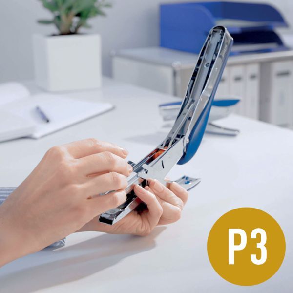 Produktbild: Leitz Heftzange 5548-00-33 Heftleistung:25 Bl. (80 g/m&sup2;) Blau (metallic) 1St.