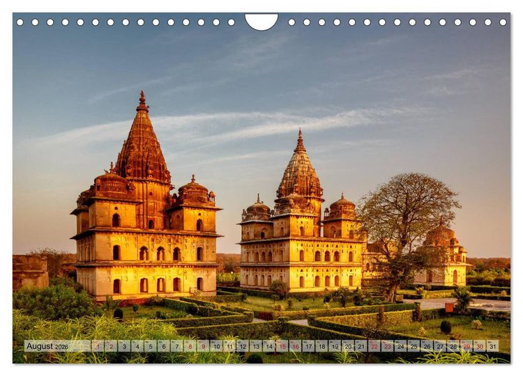 Produktbild: Indien: Tempel, Pal&auml;ste und Grabm&auml;ler (Wandkalender 2026 DIN A4 quer), CALVENDO Monatskalender
