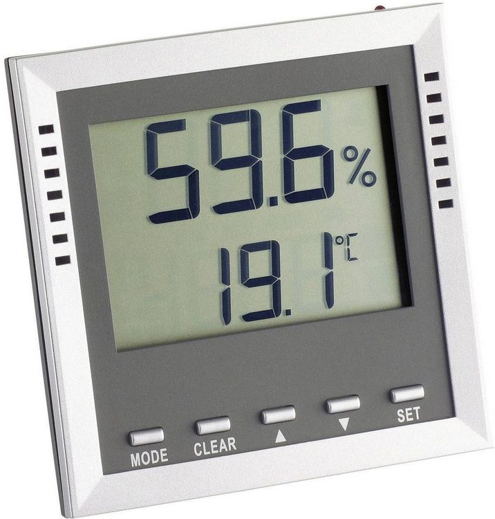 Produktbild: TFA Dostmann Klima Guard Thermo-/Hygrometer Silber 30.5010