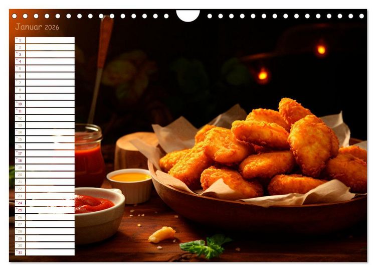 Produktbild: Fastfood &Auml;sthetik (Wandkalender 2026 DIN A4 quer), CALVENDO Monatskalender