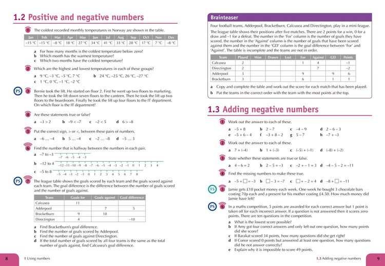 Produktbild: KS3 Maths Homework Book 1