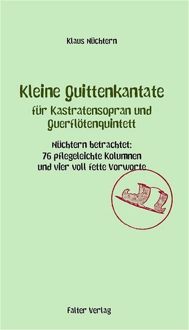 Produktbild: Kleine Quittenkantate f&uuml;r Kastratensopran und Querfl&ouml;tenquintett