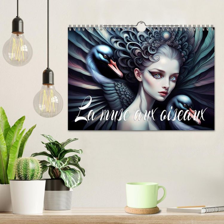 Produktbild: La muse aux oiseaux (Calendrier mural 2026 DIN A4 vertical), CALVENDO calendrier mensuel
