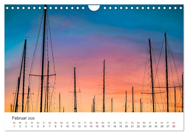Produktbild: Segeln - Kurs aufs offene Meer. (Wandkalender 2026 DIN A4 quer), CALVENDO Monatskalender