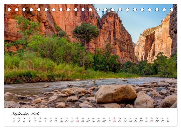 Produktbild: National-Parks der USA (Tischkalender 2026 DIN A5 quer), CALVENDO Monatskalender