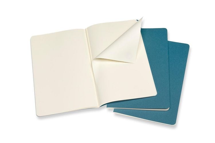 Produktbild: Moleskine Cahier Large/A5, 3er Set, Blanko, Lebhaftes Blau
