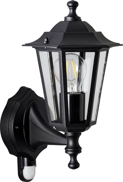 Produktbild: Brilliant Carleen 91019A06 Au&szlig;enwandleuchte mit Bewegungsmelder E27 Schwarz