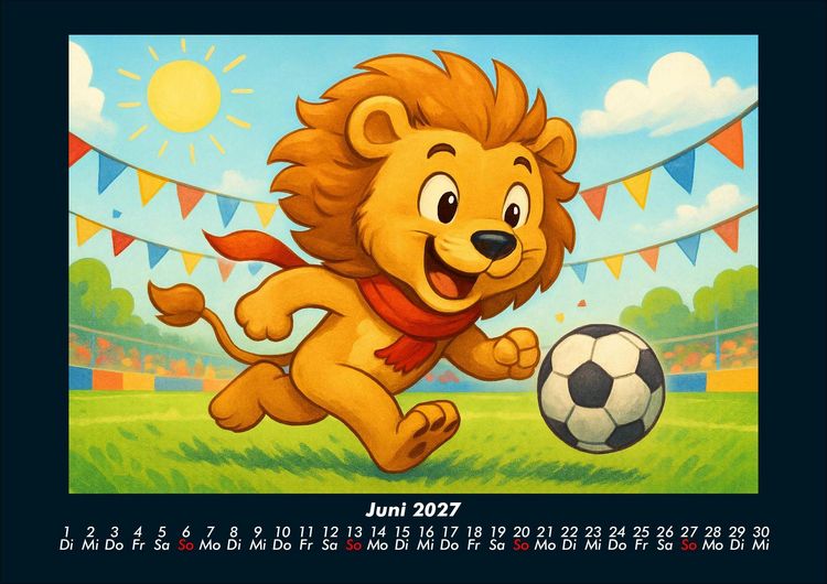 Produktbild: Buschi und das Fu&szlig;balljahr 2027 Fotokalender DIN A4