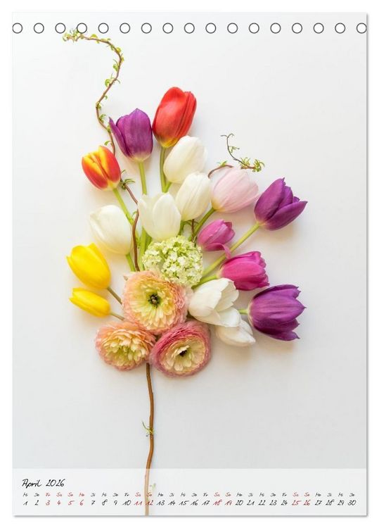 Produktbild: Zauberbl&uuml;ten (Tischkalender 2026 DIN A5 hoch), CALVENDO Monatskalender