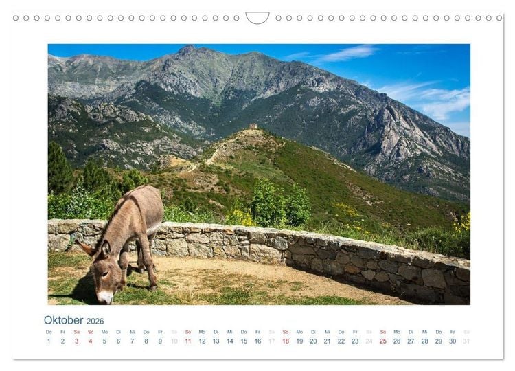 Produktbild: Korsika 2026 (Wandkalender 2026 DIN A3 quer), CALVENDO Monatskalender