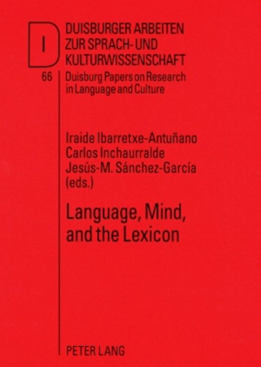 Produktbild: Language, Mind, and the Lexicon
