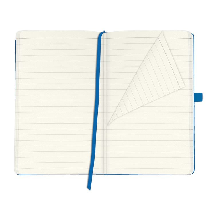 Produktbild: Herlitz Notizbuch Classic A5 96 Blatt my.book blue, Leseband und Falttasche