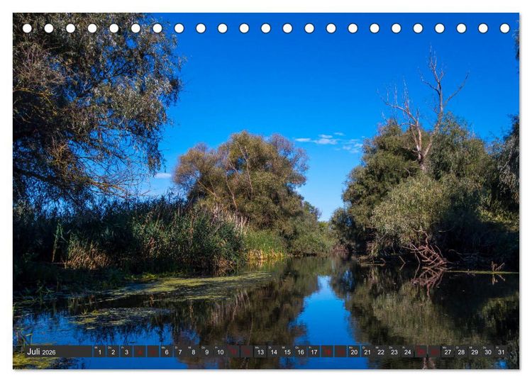 Produktbild: Das Paradies Donaudelta (Tischkalender 2026 DIN A5 quer), CALVENDO Monatskalender