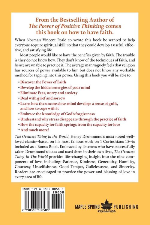 Produktbild: The Power of Positive Faith Bonus Book the Greatest Thing in the World