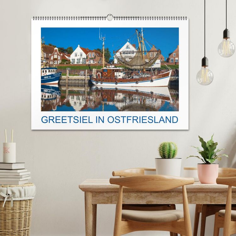 Produktbild: Greetsiel in Ostfriesland (Wandkalender 2026 DIN A2 quer), CALVENDO Monatskalender