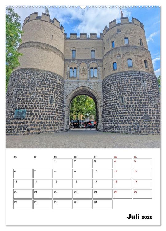 Produktbild: K&ouml;ln und D&uuml;sseldorf - Stadtmomente am Rhein (hochwertiger Premium Wandkalender 2026 DIN A2 hoch), Kunstdruck in Hochglanz