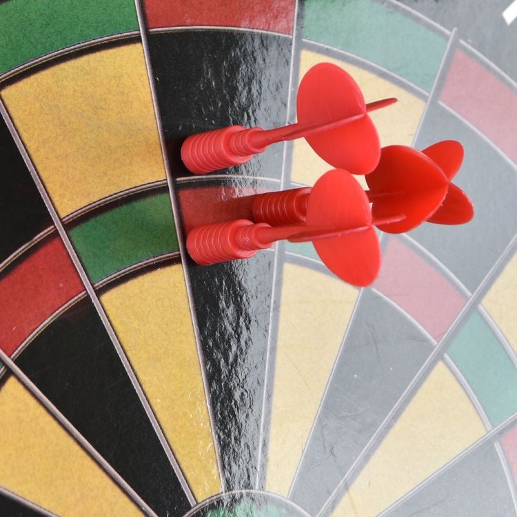 Produktbild: Karella 484501 - Dartboard Magnet - Modell Family inkl. 6 Magnetdarts