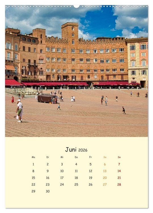 Produktbild: Siena - Impressionen (hochwertiger Premium Wandkalender 2026 DIN A2 hoch), Kunstdruck in Hochglanz