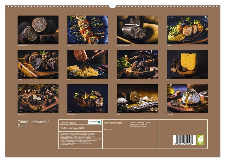 Produktbild: Tr&uuml;ffel - schwarzes Gold (hochwertiger Premium Wandkalender 2027 DIN A2 quer), Kunstdruck in Hochglanz