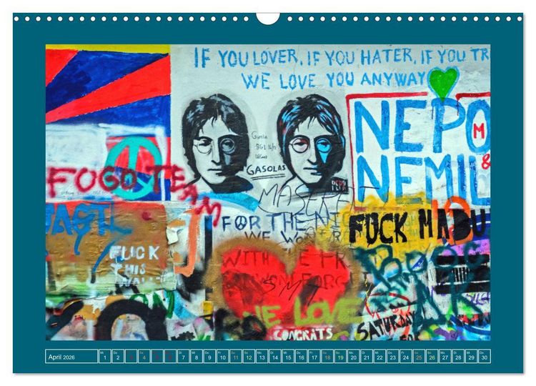 Produktbild: Streetart in Europas St&auml;dten (Wandkalender 2026 DIN A3 quer), CALVENDO Monatskalender
