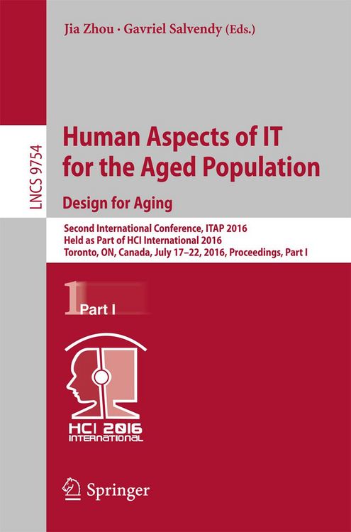 Produktbild: Human Aspects of IT for the Aged Population. Design for Aging