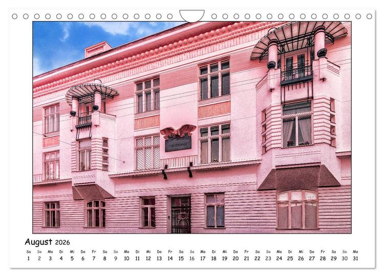 Produktbild: Wiener Jugendstil-Fassaden (Wandkalender 2026 DIN A4 quer), CALVENDO Monatskalender