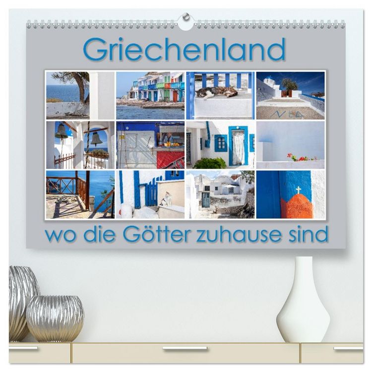 Produktbild: Griechenland - wo die G&ouml;tter zuhause sind (hochwertiger Premium Wandkalender 2026 DIN A2 quer), Kunstdruck in Hochglanz