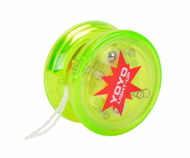 Simba 107230569 - YoYo Light-um, 3 Fois Assortis, il n'y a qu'un Seul Article, avec Effet lumière, Roue Libre, Cordon de Rechange, à partir de 5 Ans