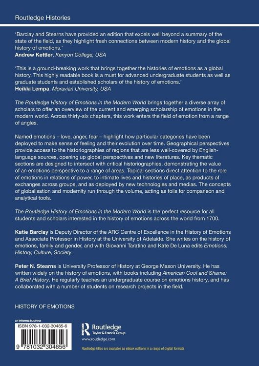 Produktbild: The Routledge History of Emotions in the Modern World