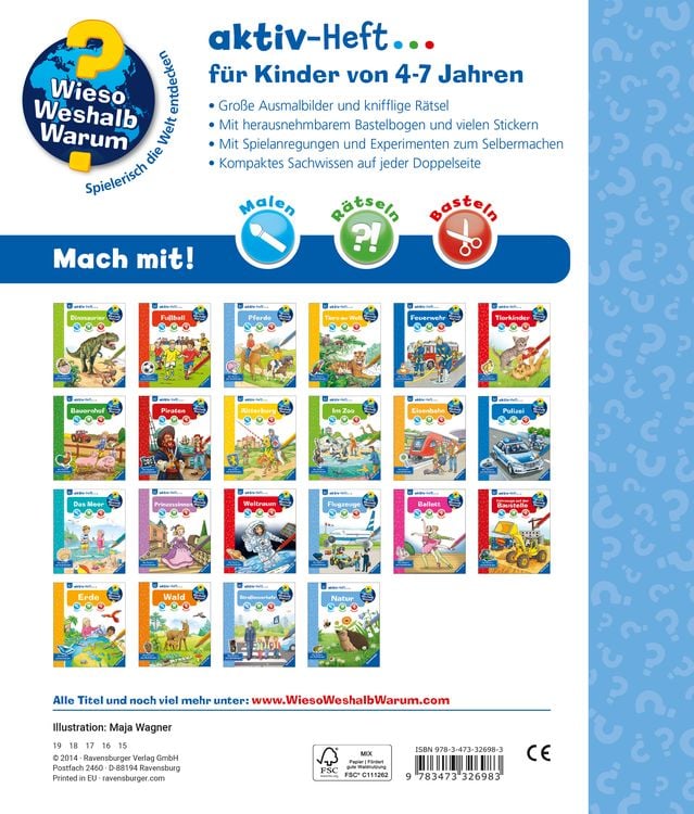 Produktbild: Wieso? Weshalb? Warum? aktiv-Heft - Pferde