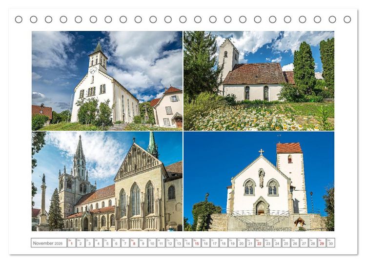 Produktbild: Gottesh&auml;user am Bodensee (Tischkalender 2026 DIN A5 quer), CALVENDO Monatskalender