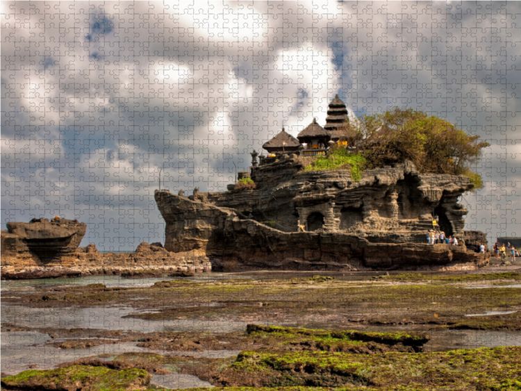 Produktbild: CALVENDO Puzzle Pura Tanah Lot Tempel - Bali | 1000 Teile Lege-Gr&ouml;&szlig;e 64x48cm Foto-Puzzle f&uuml;r gl&uuml;ckliche Stunden