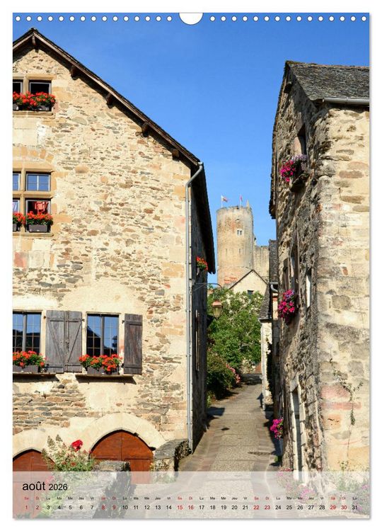 Produktbild: BASTIDES Occitanie (Calendrier mural 2026 DIN A3 horizontal), CALVENDO calendrier mensuel