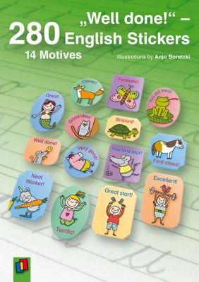 Produktbild: "Well done!" &ndash; 280 English Stickers