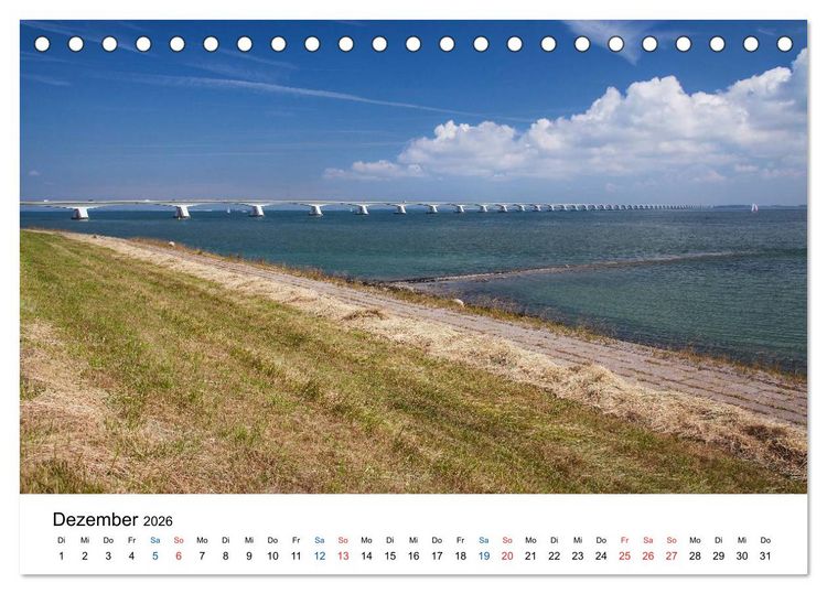 Produktbild: Seeland - Impressionen aus dem S&uuml;dwesten der Niederlande (Tischkalender 2026 DIN A5 quer), CALVENDO Monatskalender