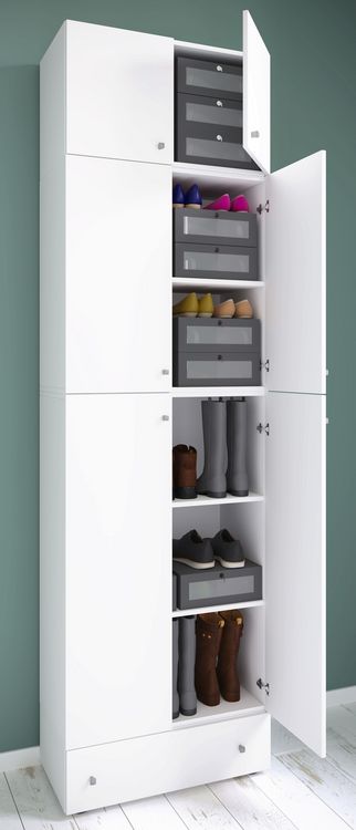 Produktbild: XXL Schuhschrank Kleiderschrank Schrank Lona 5f AS