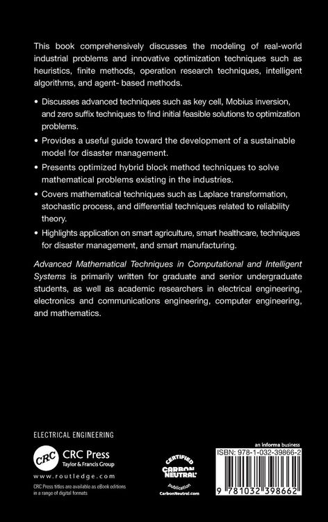 Produktbild: Advanced Mathematical Techniques in Computational and Intelligent Systems